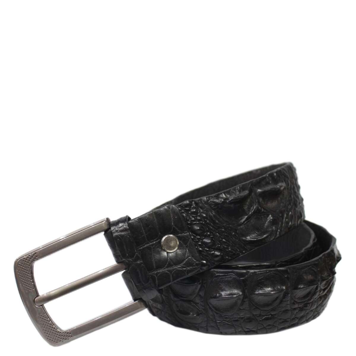 Crocodile leather belt S604c
