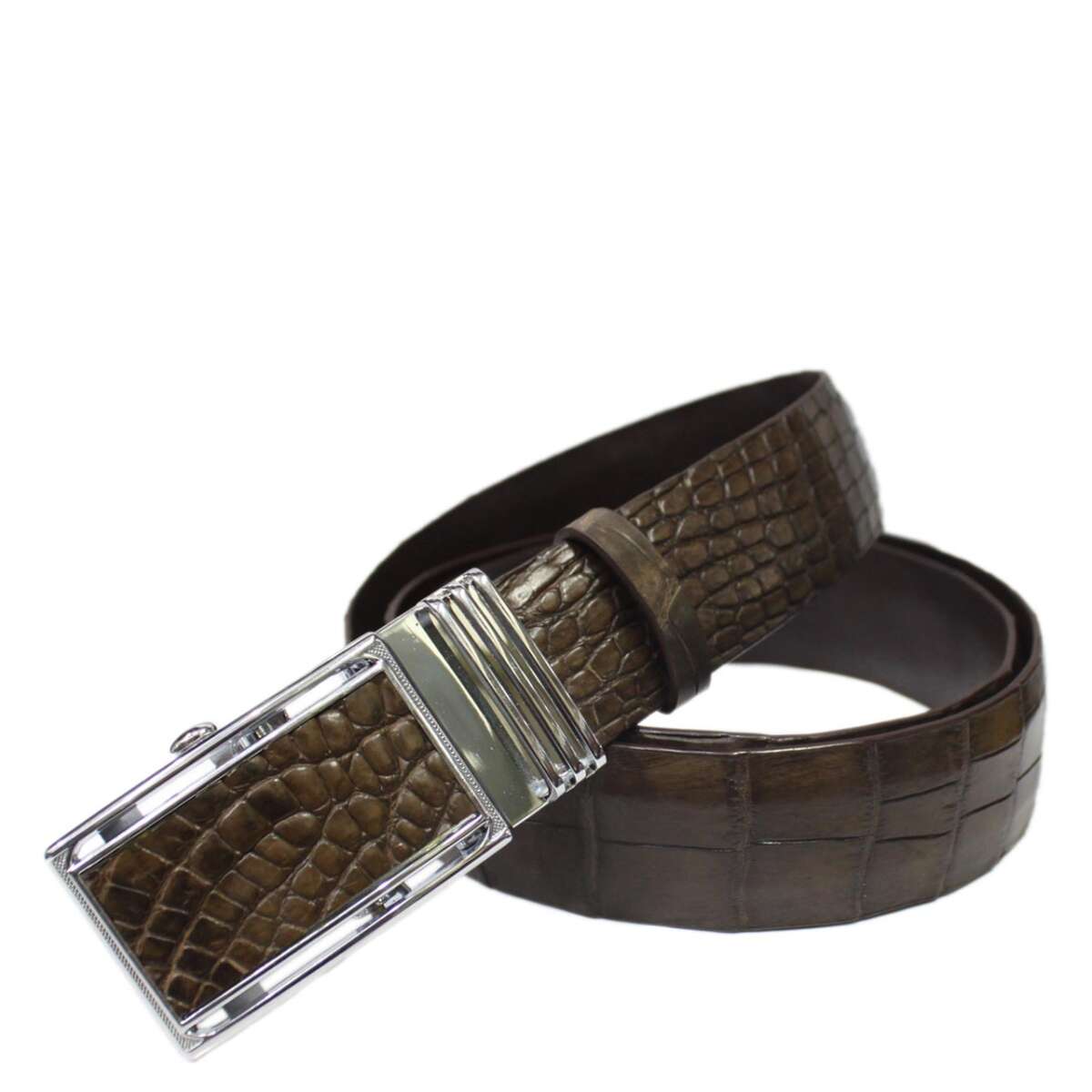 Crocodile leather belt S605d