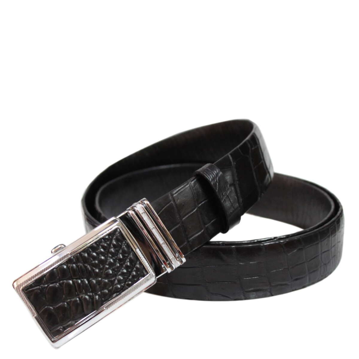 Crocodile leather belt S607d