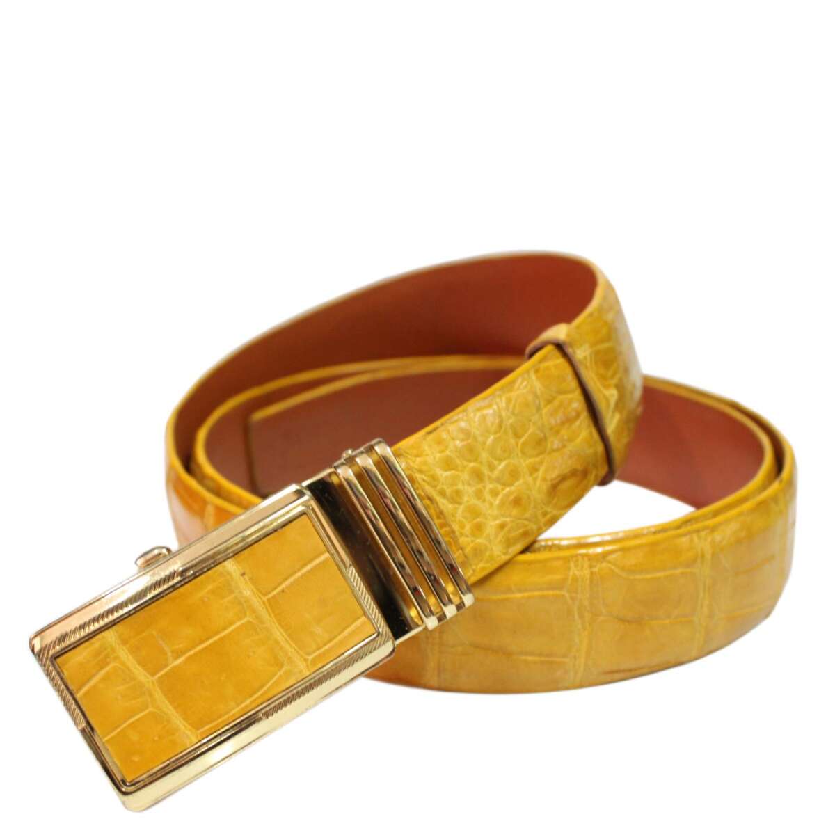 Crocodile leather belt S607e
