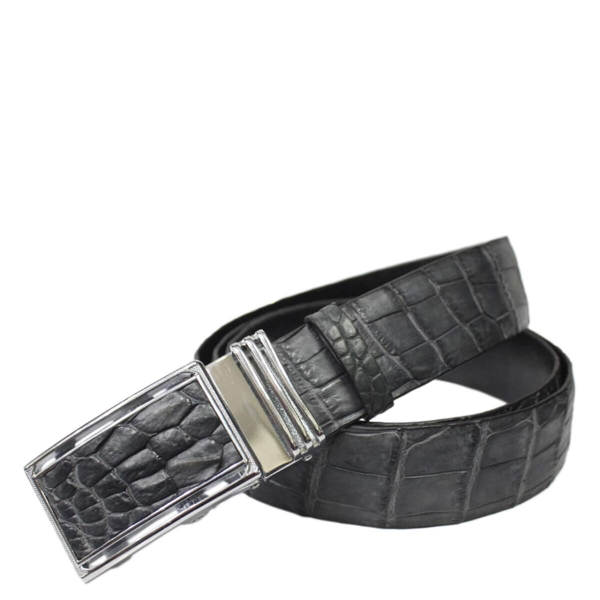 Crocodile leather belt S607g